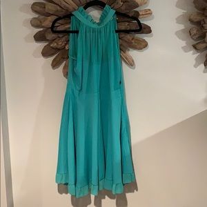 Turquoise  western flair dress